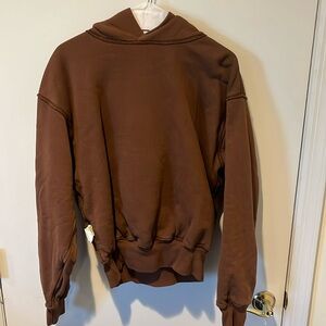 Yeezy Gap brown double weight hoodie size small